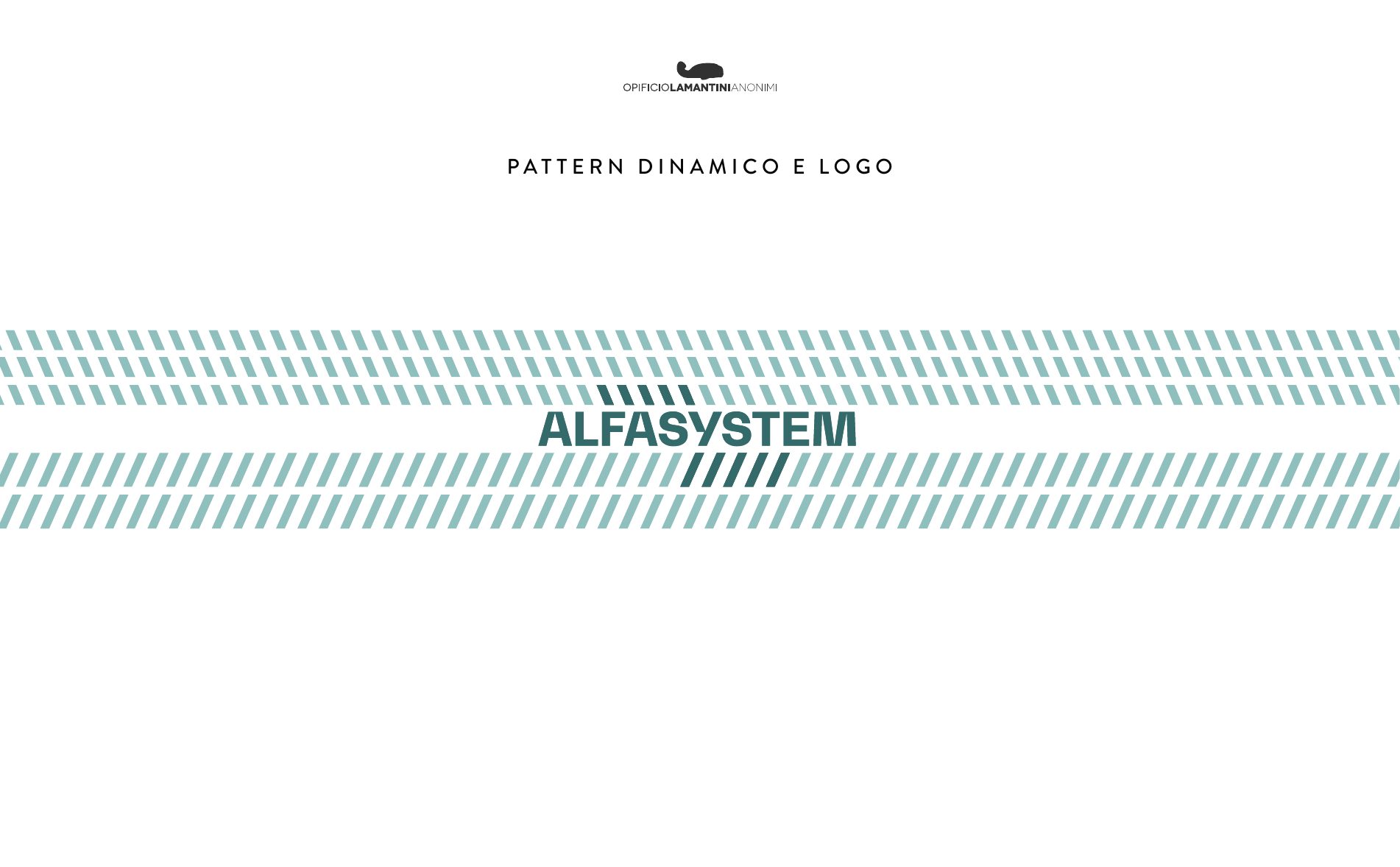 Pattern dinamico accostato al logotipo