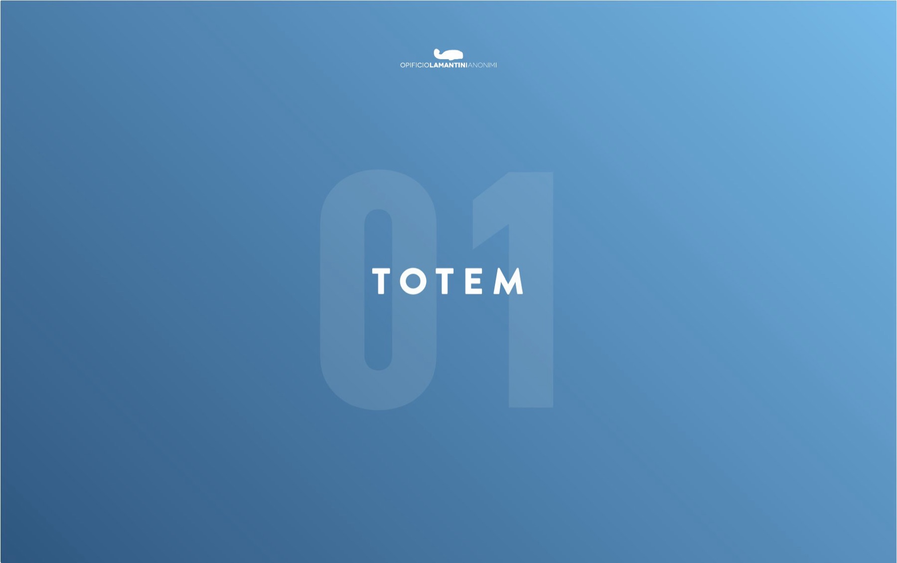 Apertura del capitolo sui totem nella presentazione dello stand