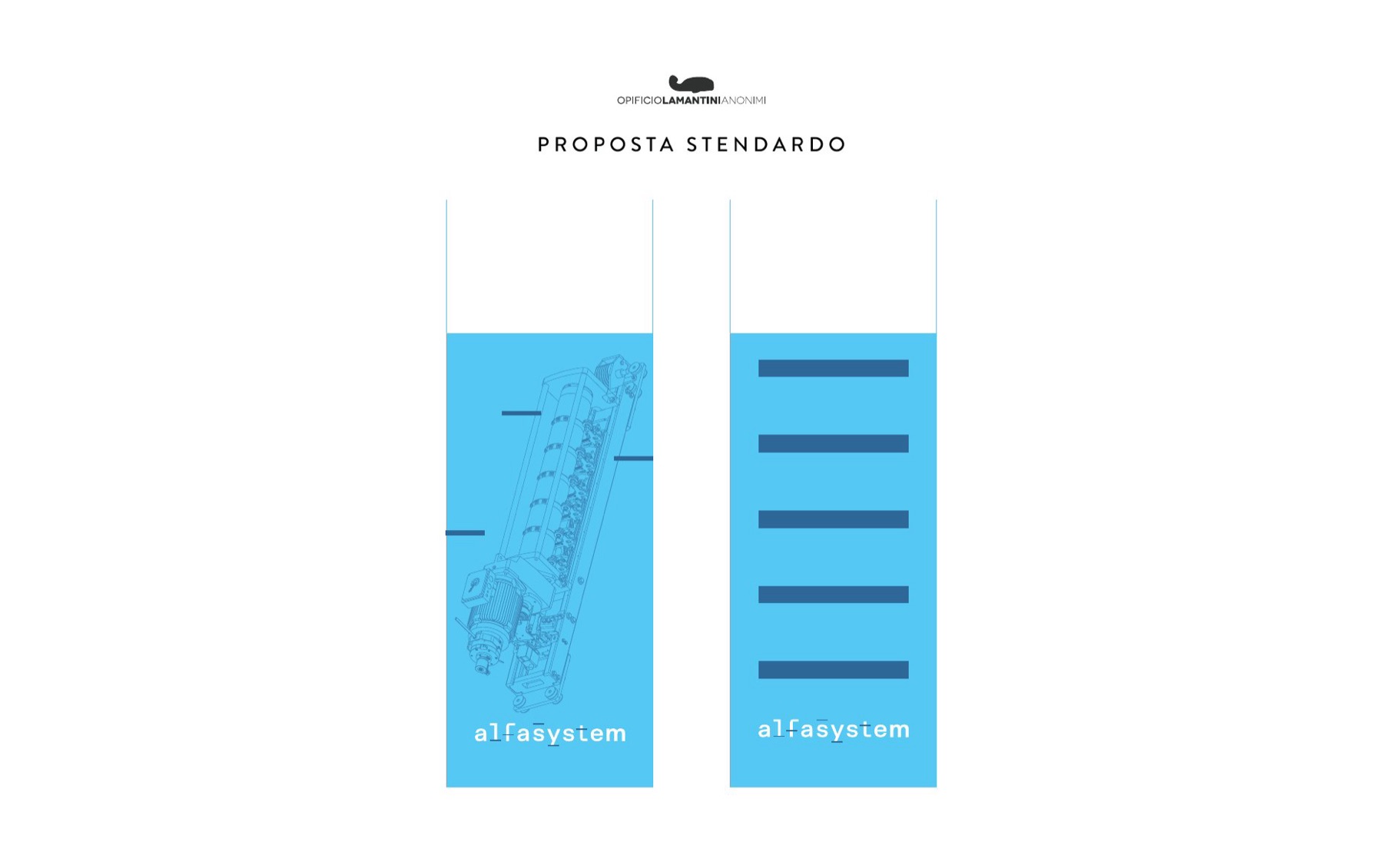 Proposta di stendardo per lo stand