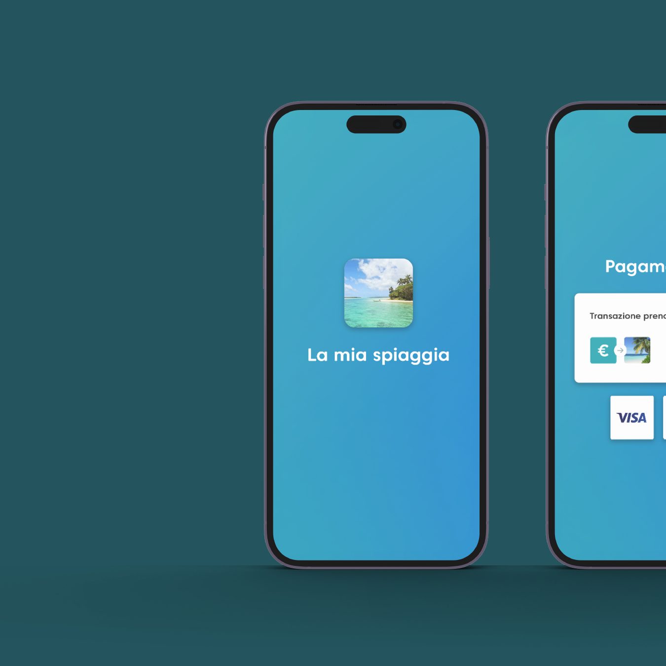 La schermata La mia spiaggia su smartphone