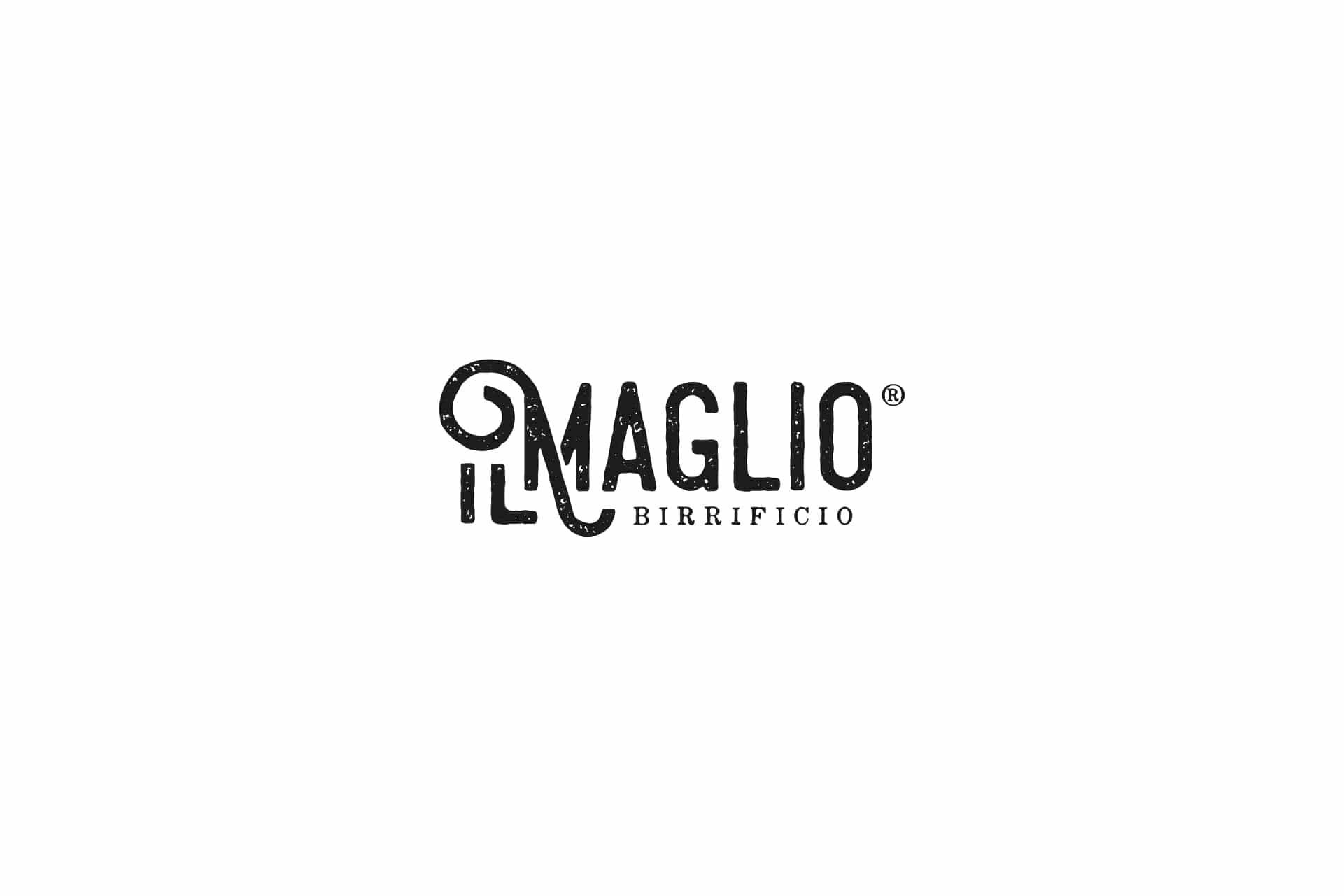 Il logotipo Il Maglio Birrificio, con la i e la l intrecciate in un ricciolo