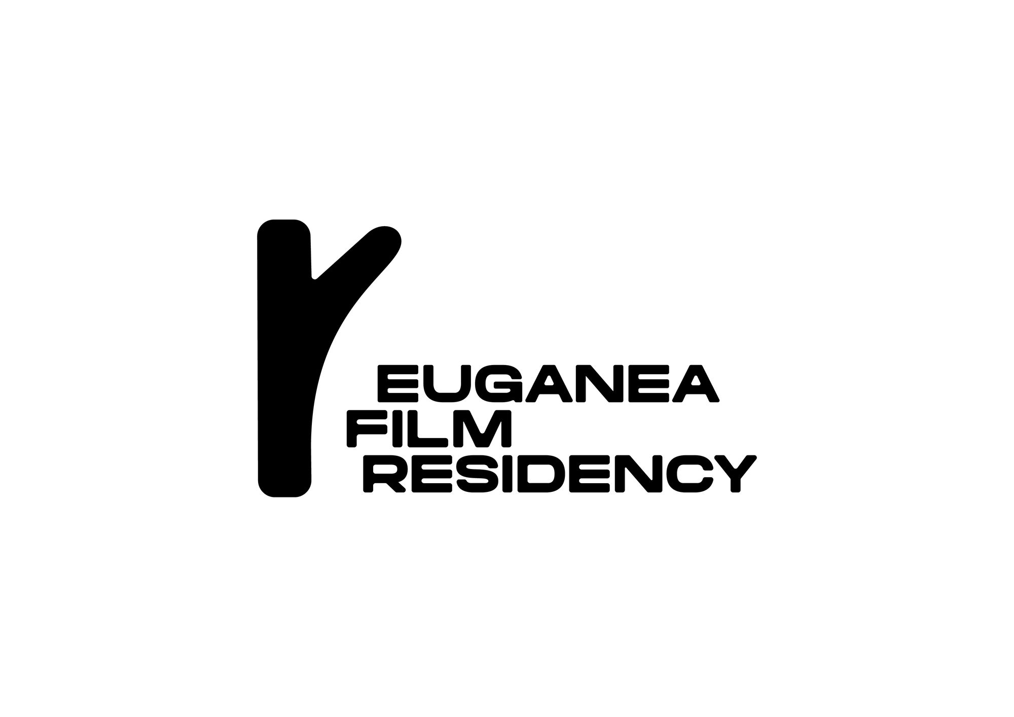 Il marchio Euganea Film Residency in nero