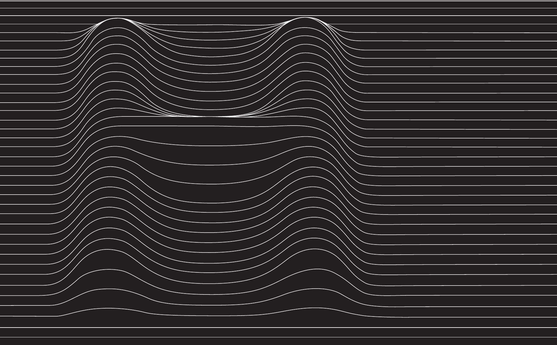Elementi grafici: linee parallele deformate come da un urto