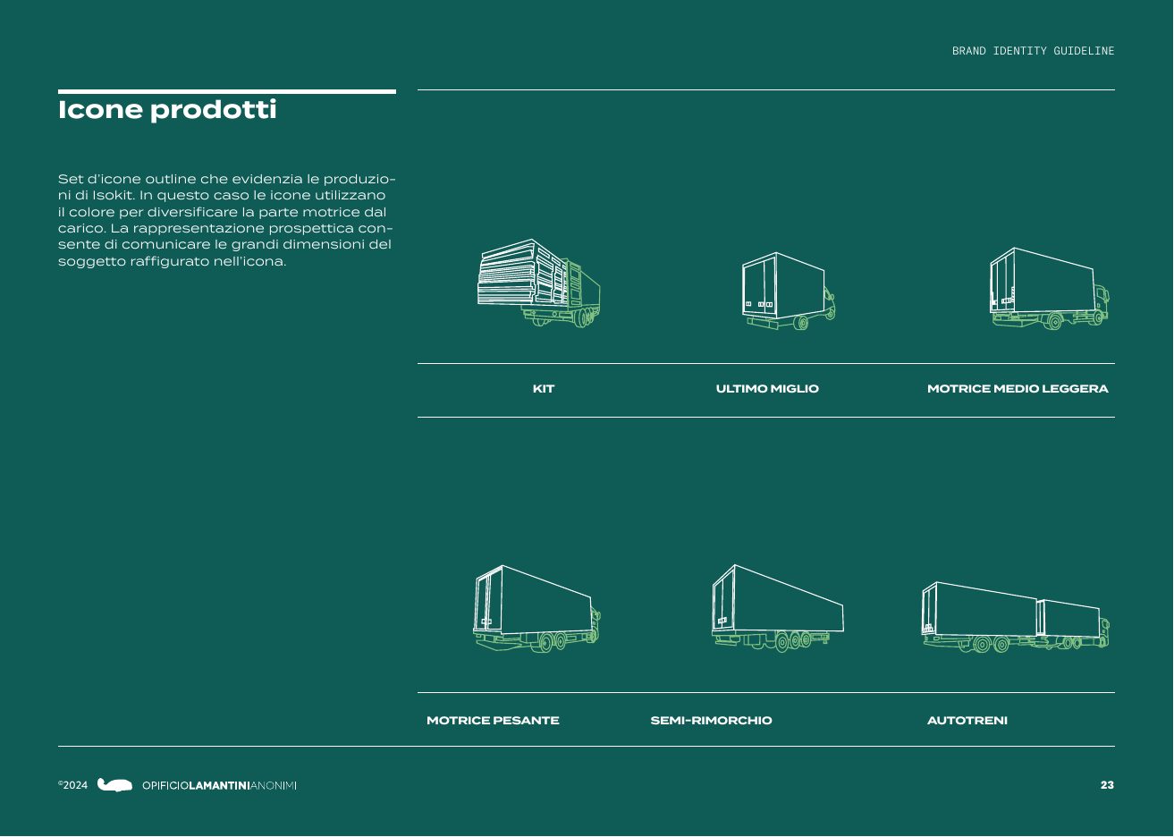Brand guidelines Isokit: iconografia dei mezzi