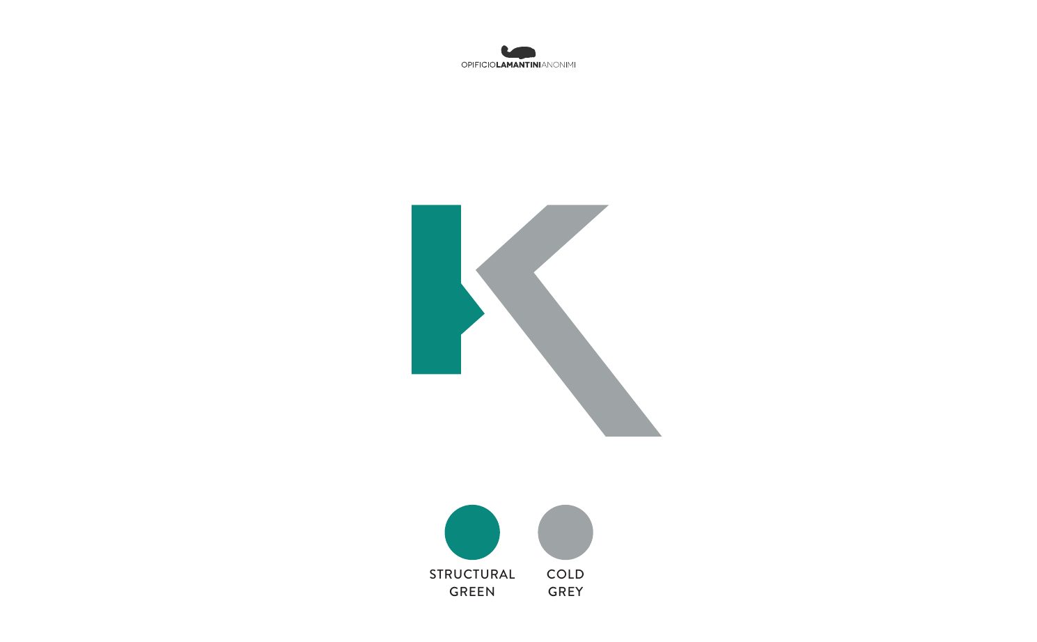 Concept 02 del marchio Isokit: la K come simbolo