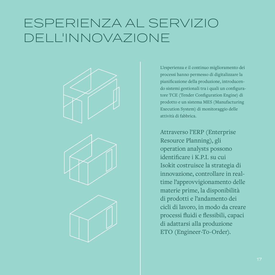 Company profile Isokit, capitolo sul processo, pagina destra