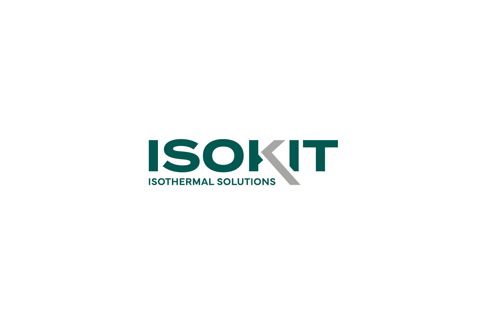 Il marchio Isokit con il payoff Isothermal Solutions, disegnato da Opificio Lamantini Anonimi