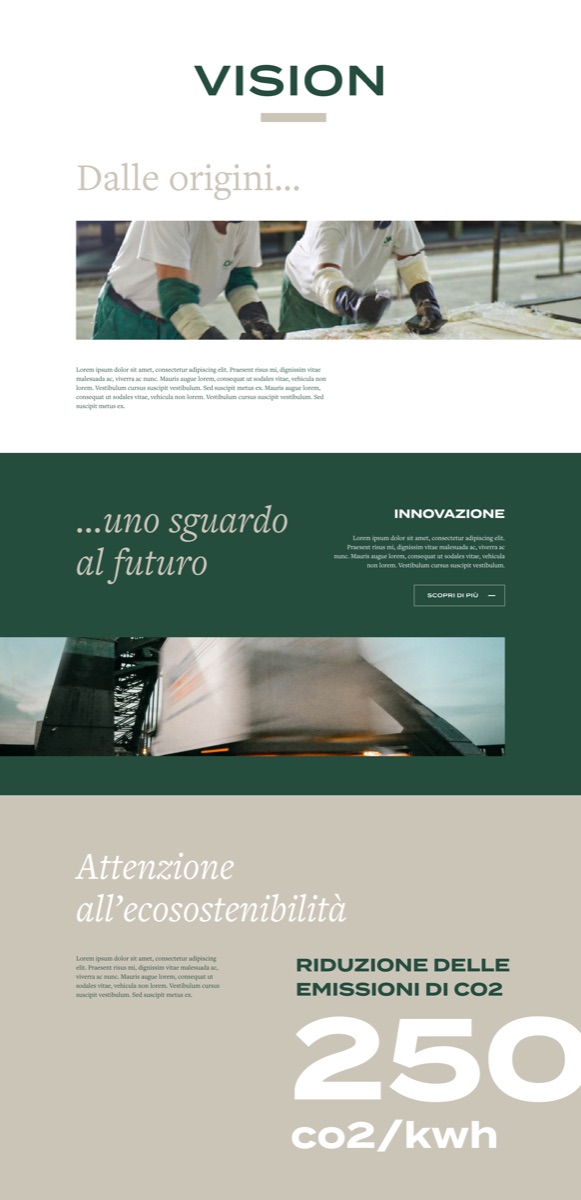 Sito isokit.it, pagina Vision