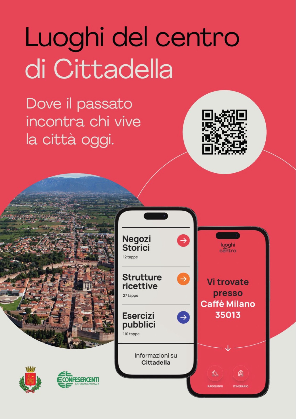Locandina con QR code: dove il passato incontra chi vive la città oggi