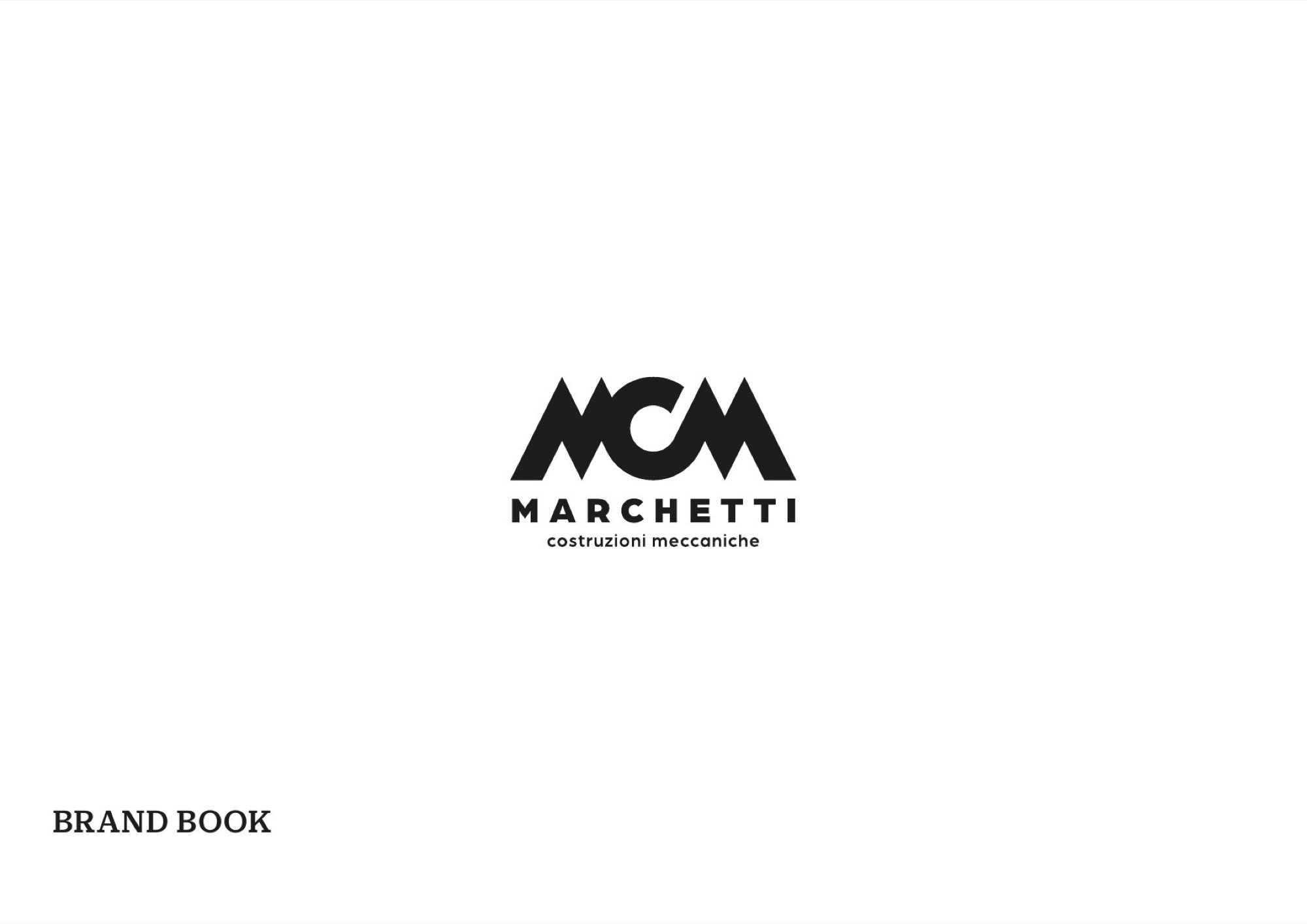 Copertina del brand book MCM Marchetti