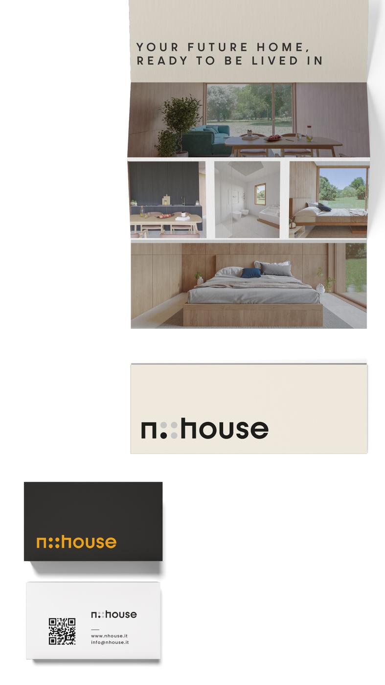 nHouse Instagram story: brochure and business cards