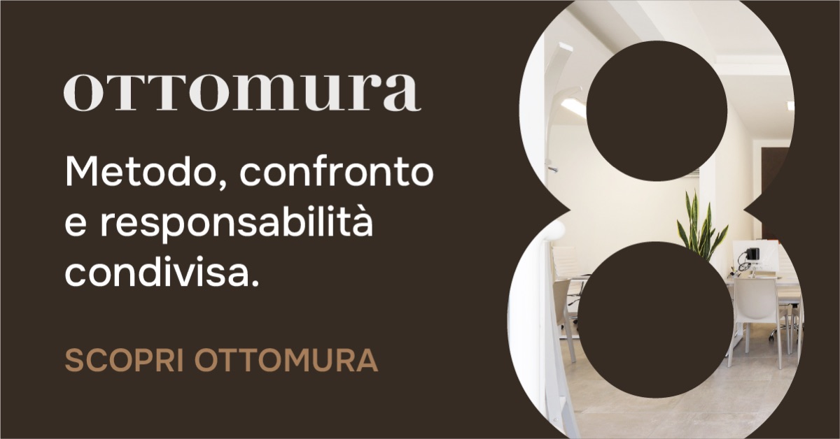 Annuncio Ottomura orizzontale: Metodo, confronto e responsabilità condivisa, con l’ufficio dentro l’otto