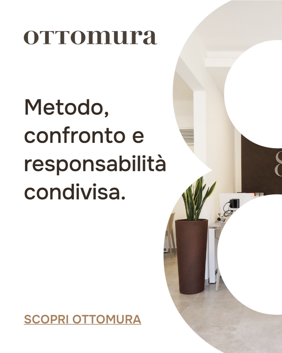Annuncio Ottomura quadrato con la sede dentro l’otto