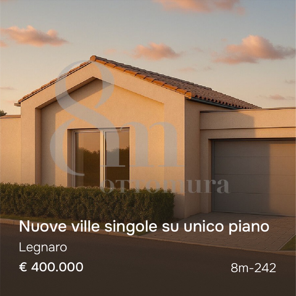 Annuncio immobiliare Ottomura: nuove ville singole su unico piano a Legnaro