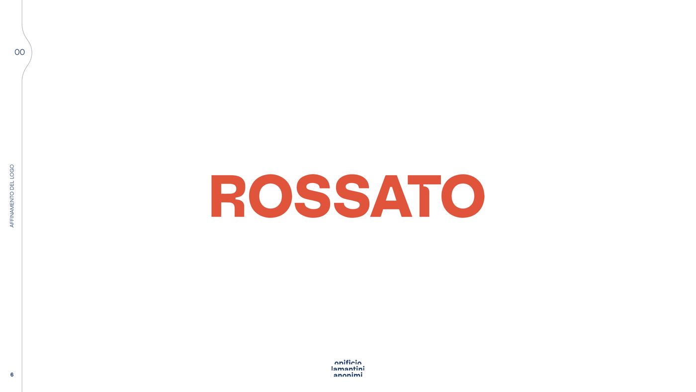 Terzo micro adattamento del logotipo Rossato