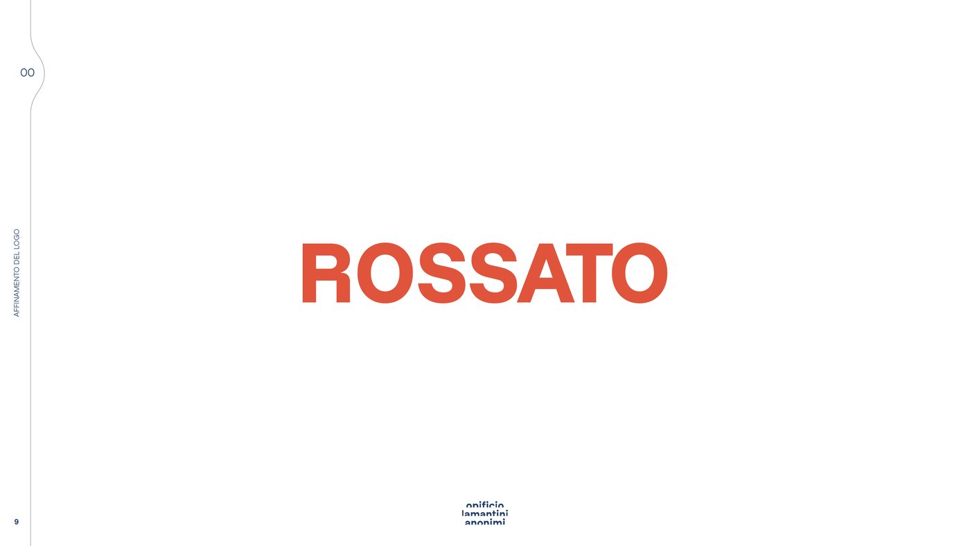 Sesto micro adattamento del logotipo Rossato