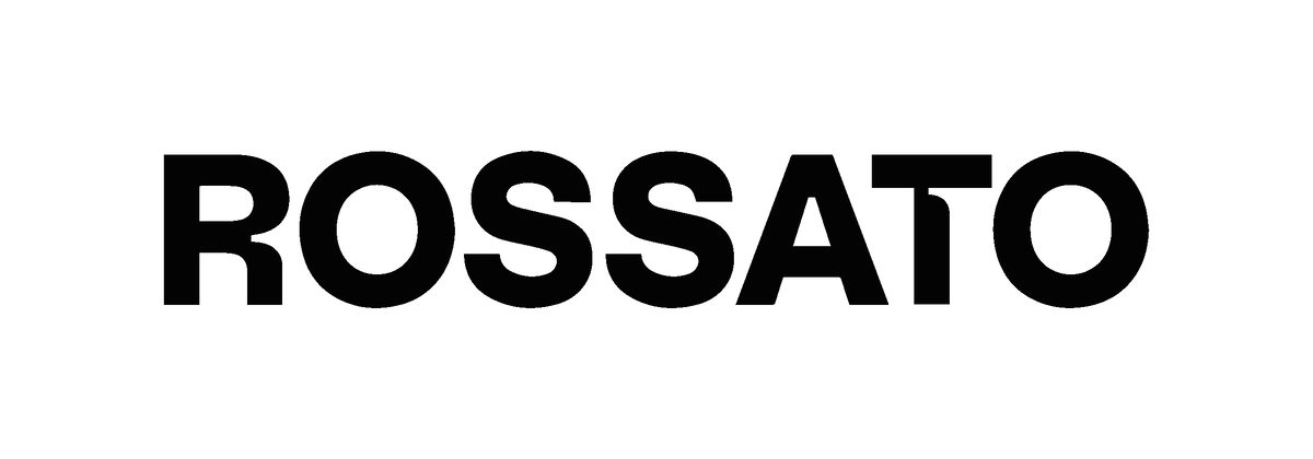 Il logotipo Rossato in nero