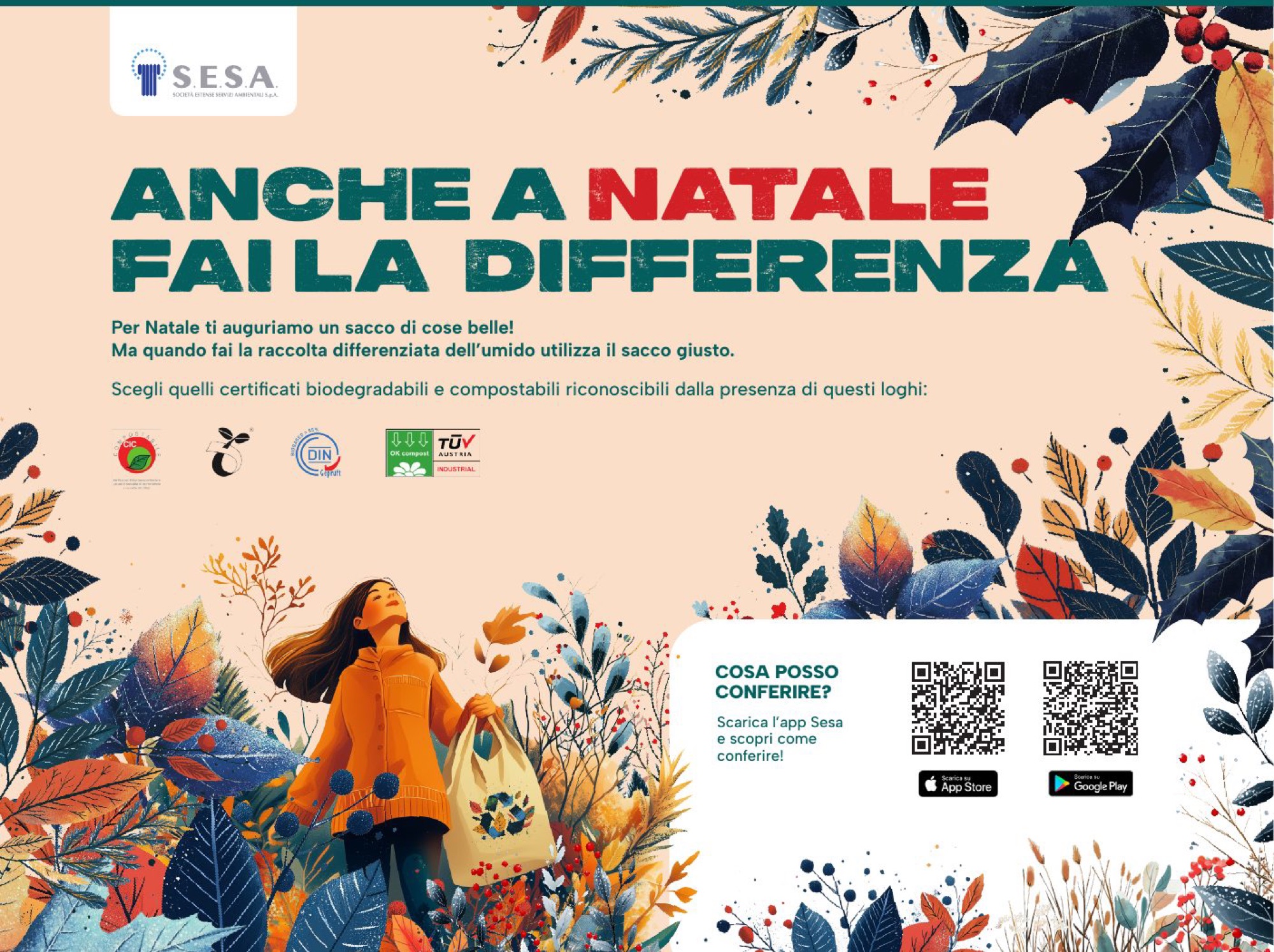 Terza versione della pagina pubblicitaria di Natale per S.E.S.A.