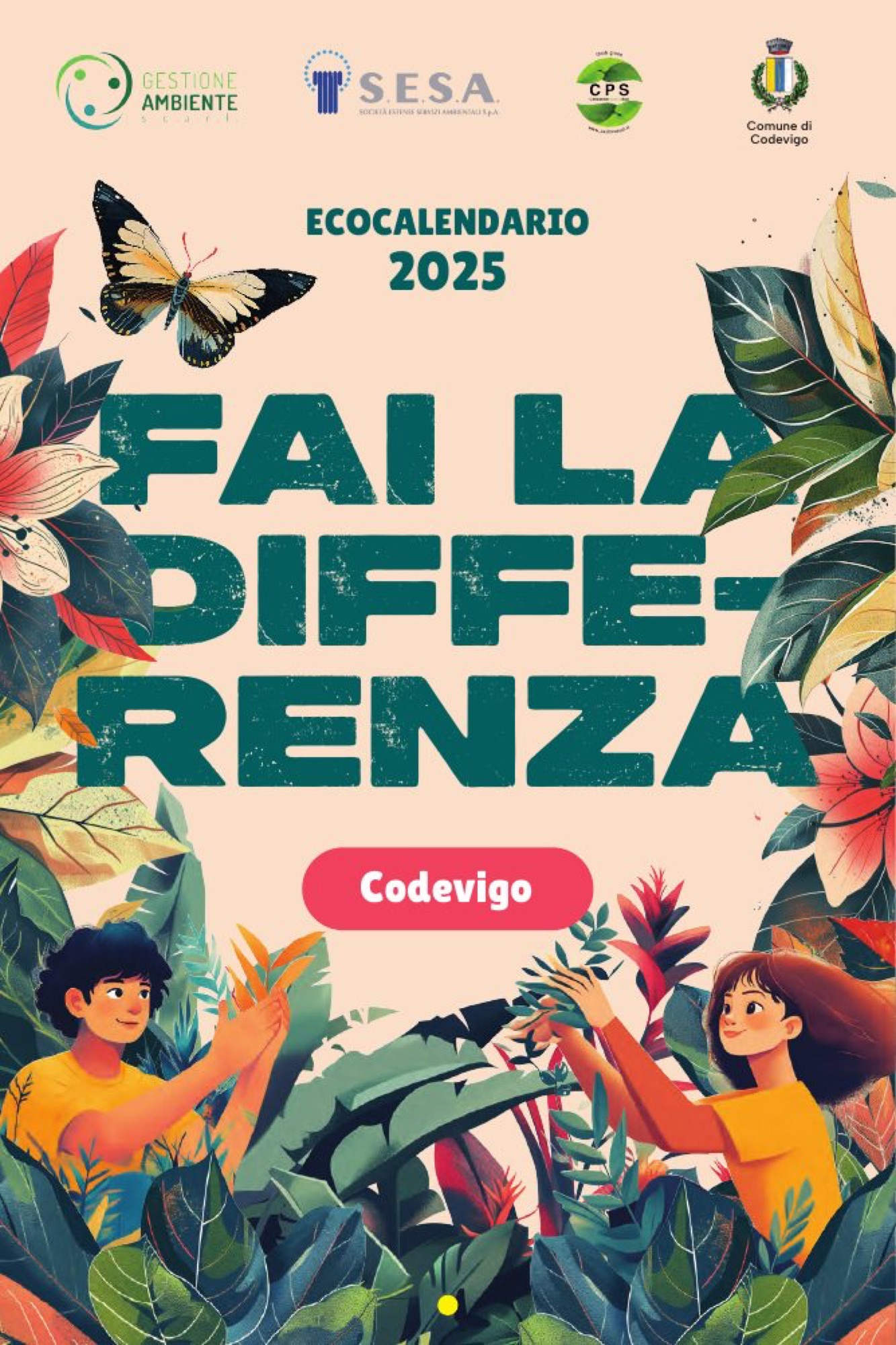 Copertina dell’ecocalendario 2025 per il comune di Codevigo