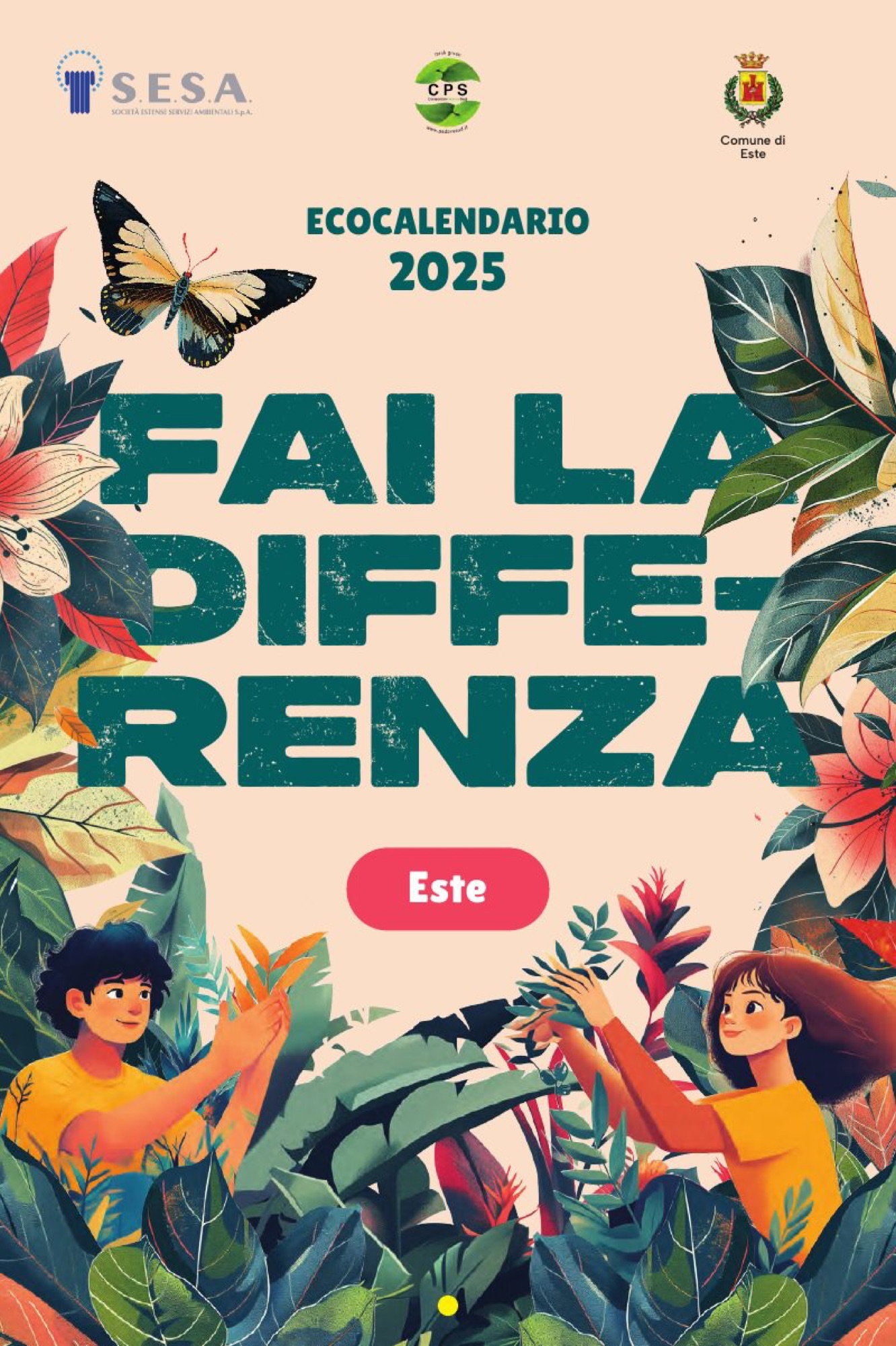 Copertina dell’ecocalendario 2025 per il comune di Este