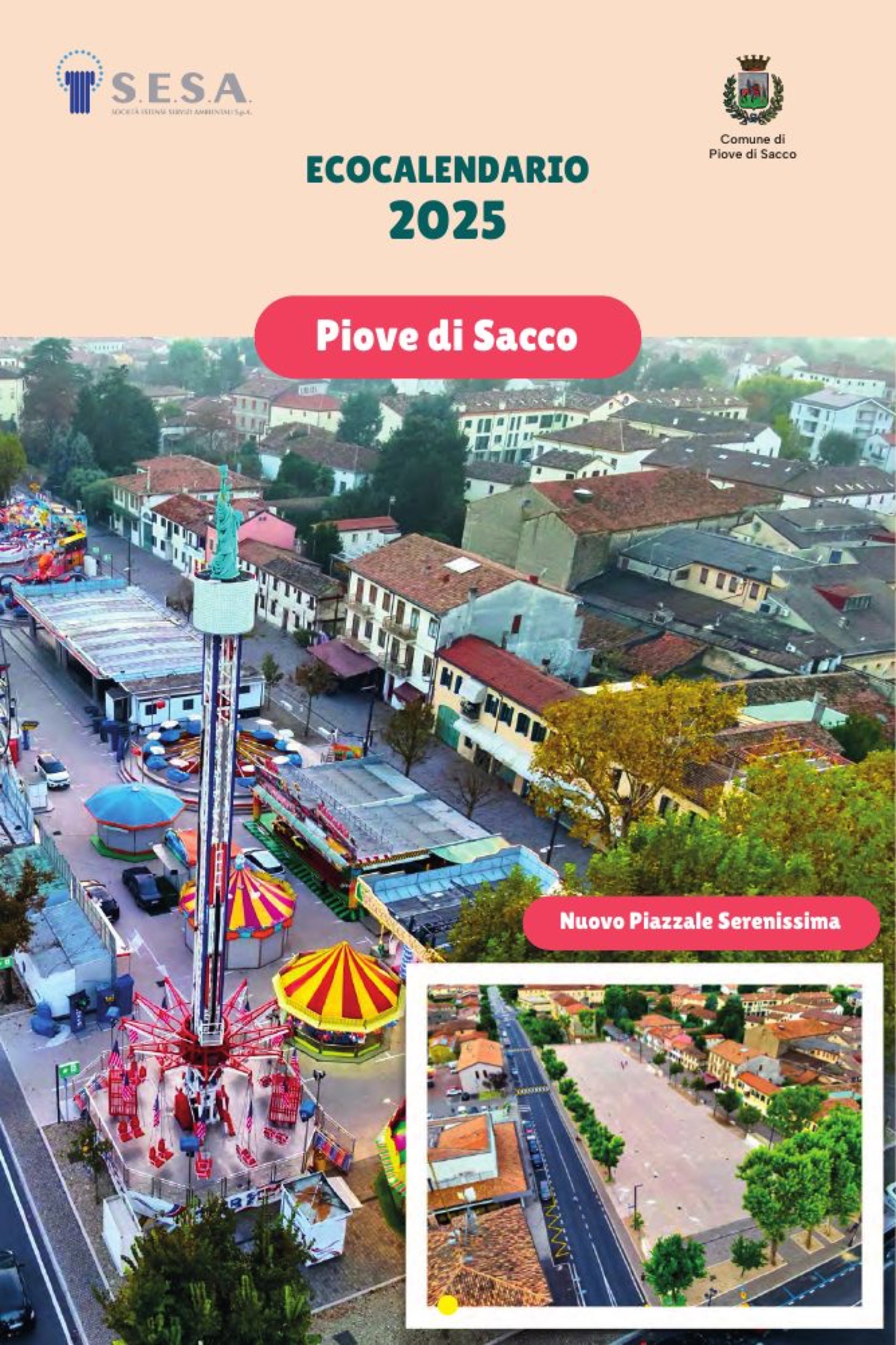 Copertina dell’ecocalendario 2025 per il comune di Piove di Sacco