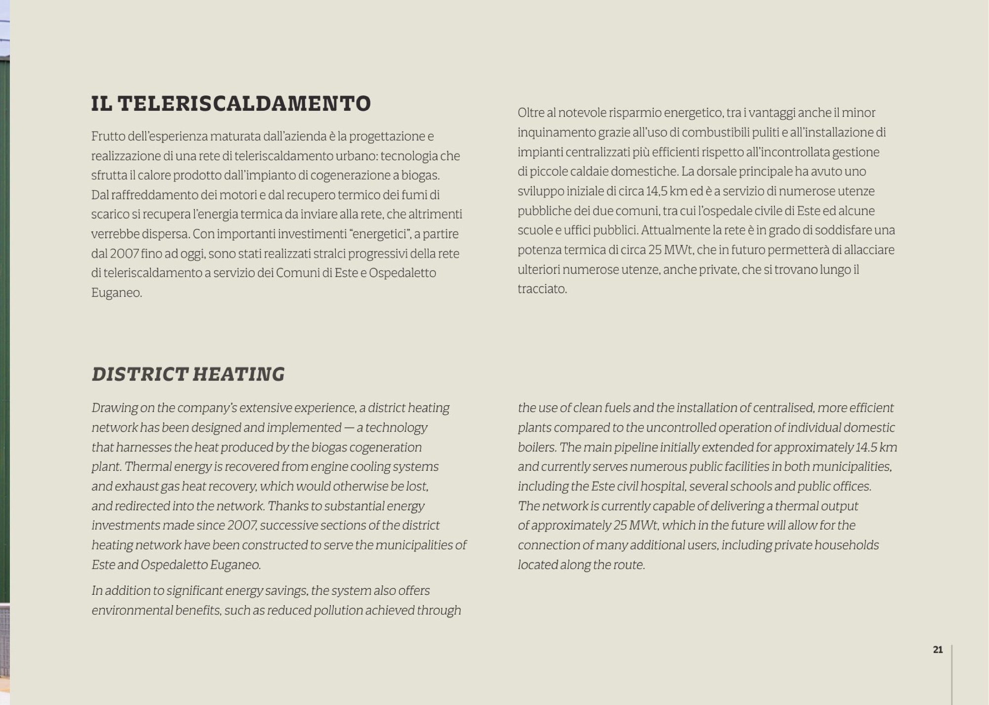 Company profile S.E.S.A.: il teleriscaldamento