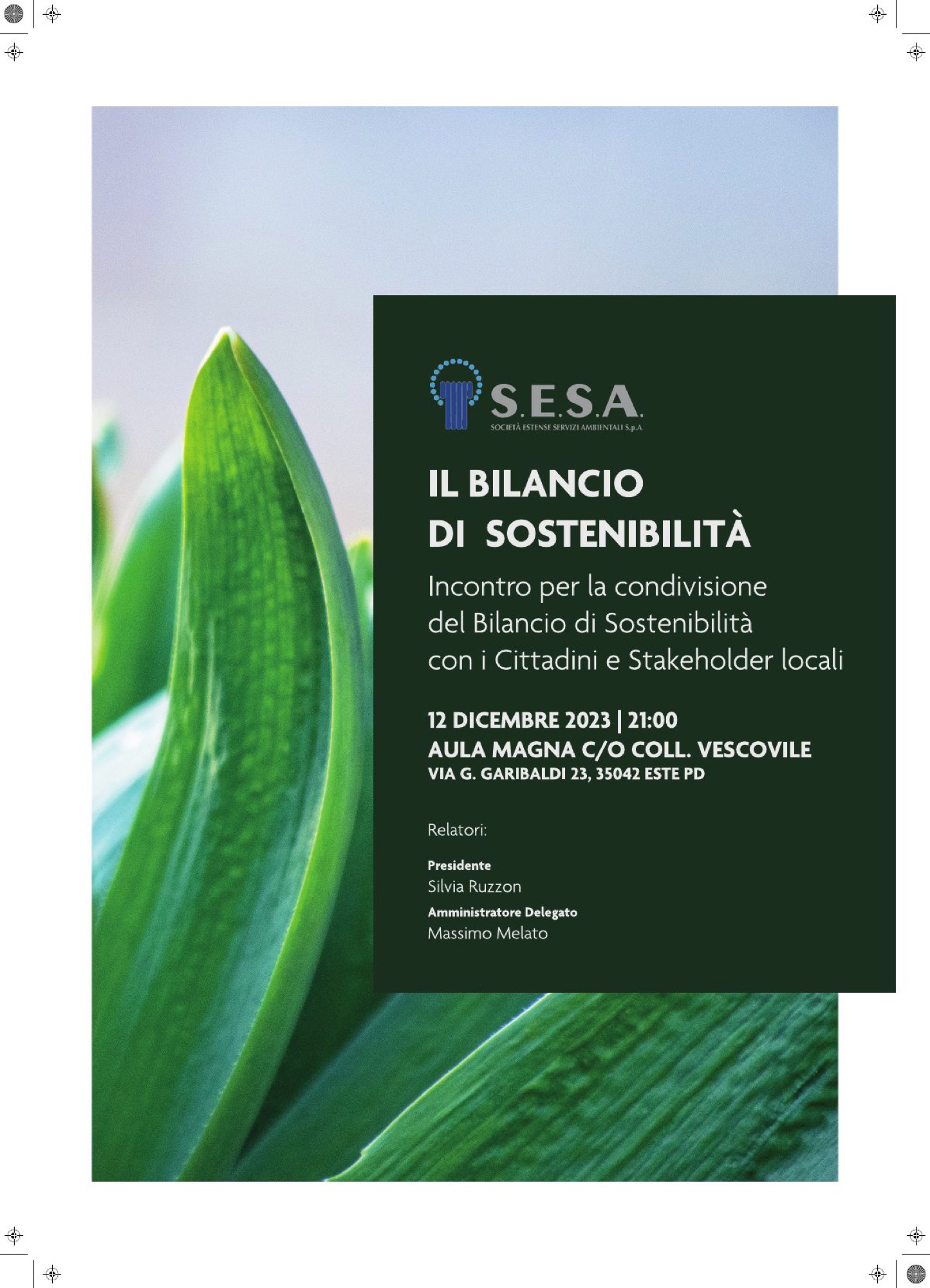 Secondo manifesto per la presentazione del bilancio