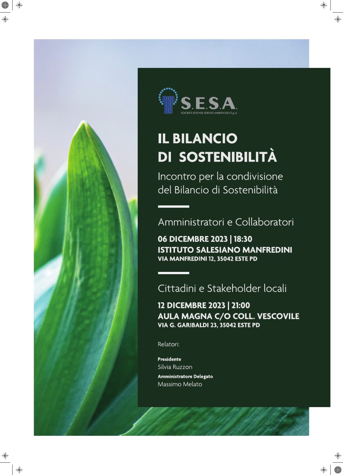 Terzo manifesto per la presentazione del bilancio