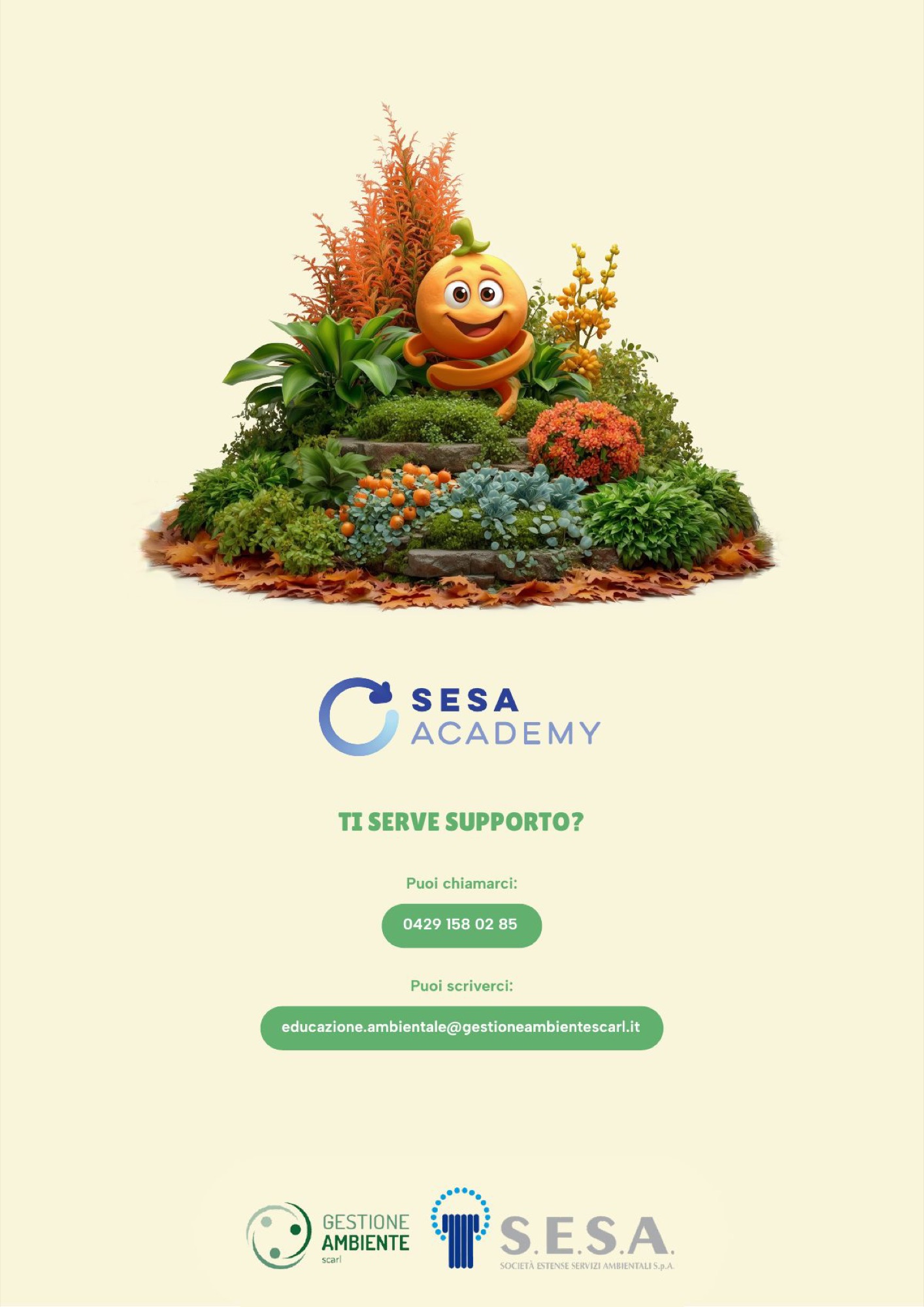 Pagina finale dell’offerta formativa con i contatti