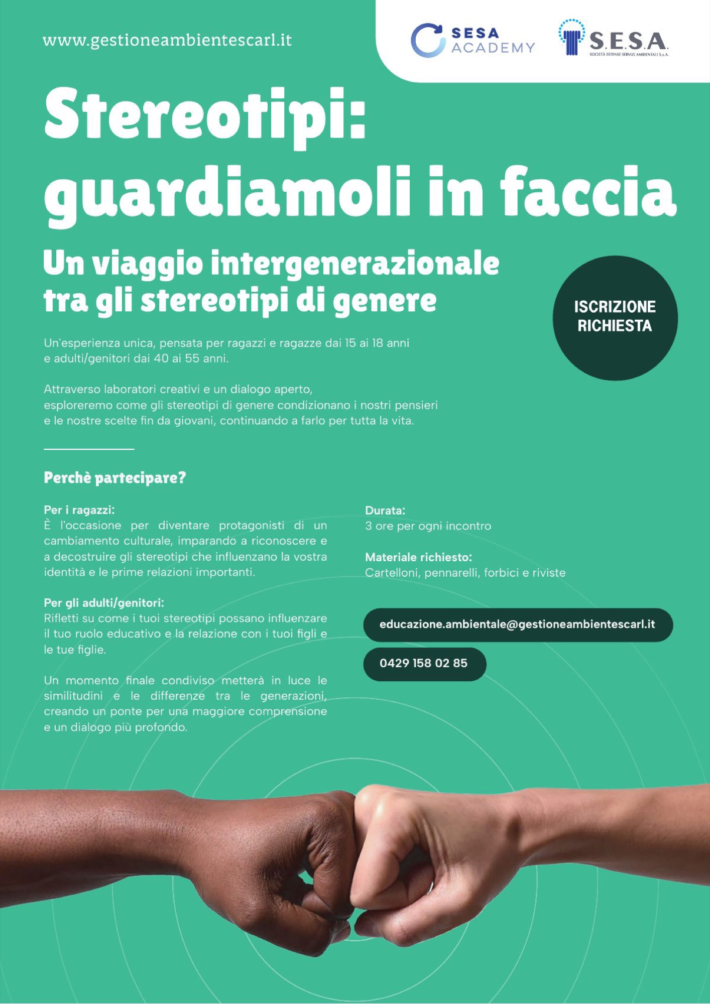 Locandina del percorso Stereotipi: guardiamoli in faccia