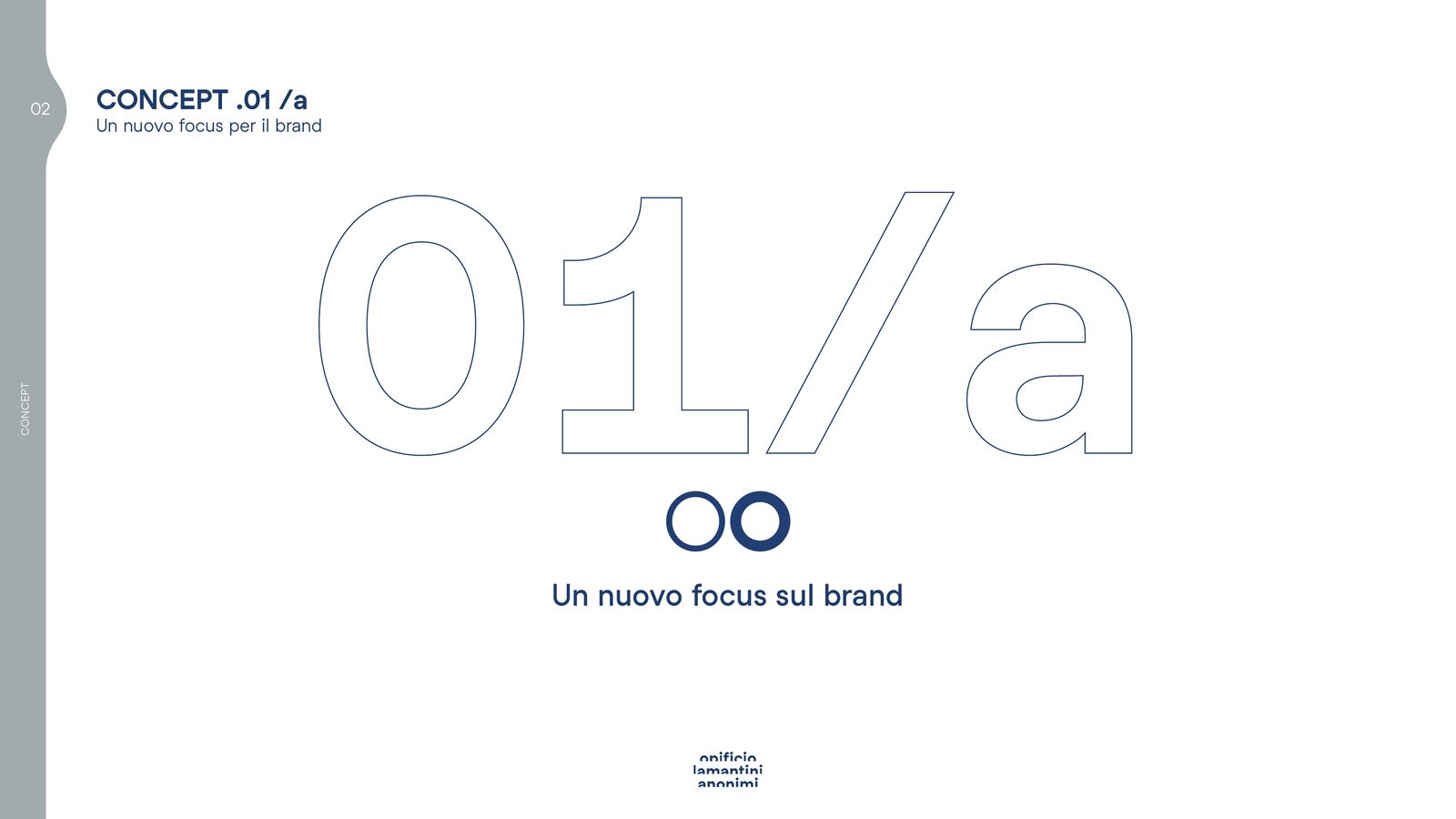 Slide 01/a: un nuovo focus sul brand