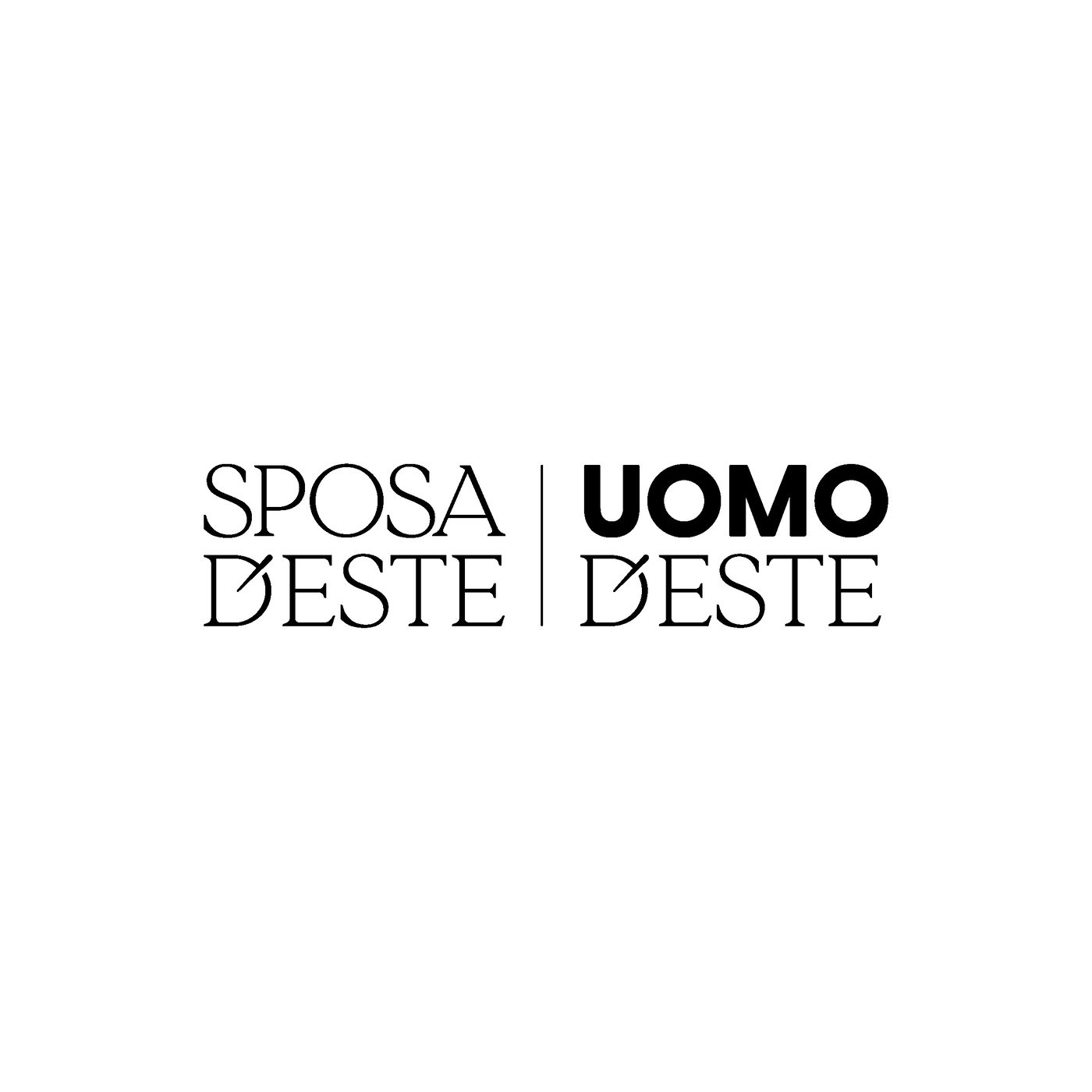 I due marchi affiancati: Sposa d’Este e Uomo d’Este