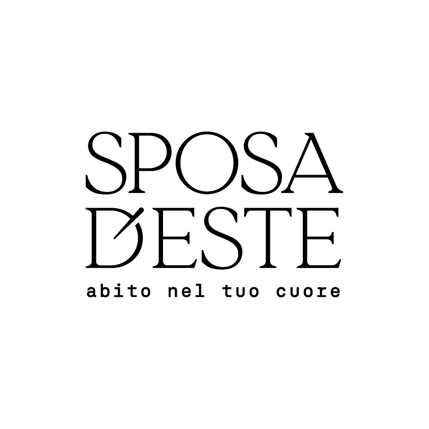 Il logotipo Sposa d’Este con il payoff abito nel tuo cuore