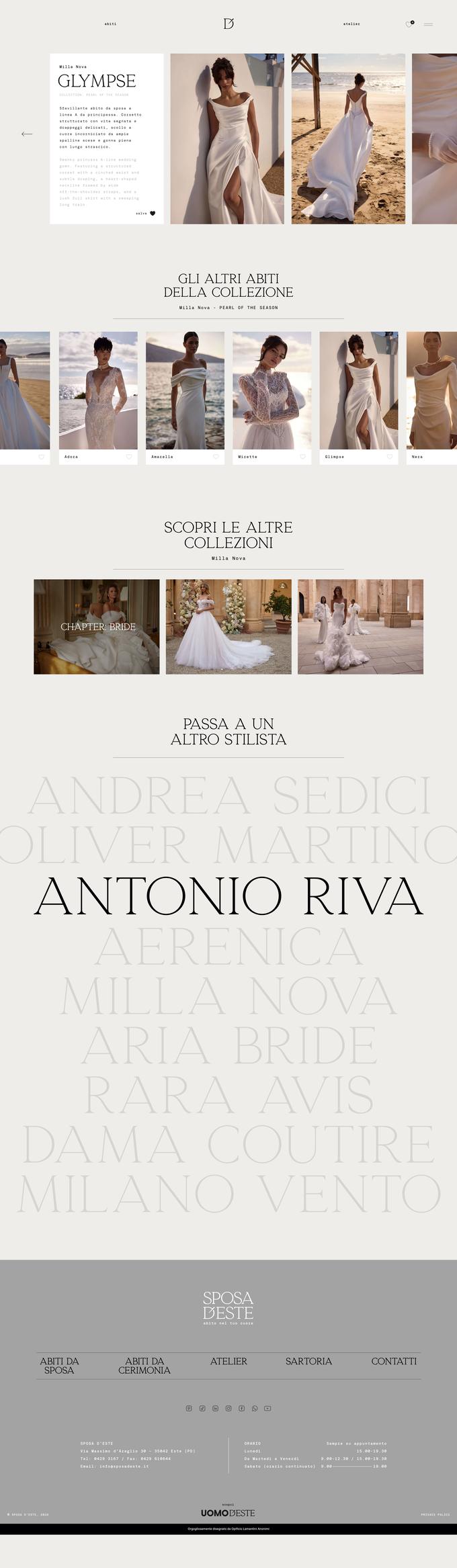 Sito sposadeste.com, la scheda di un abito