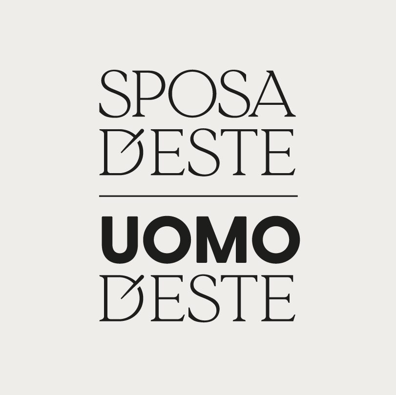 Immagine profilo social con i due marchi, neri su grigio chiaro