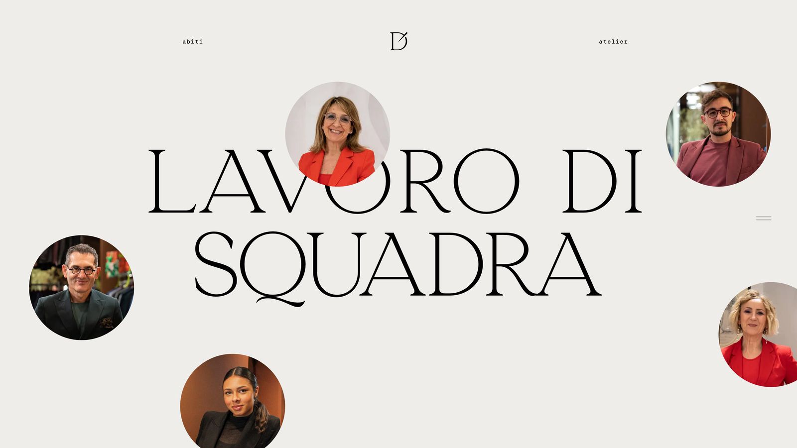 Sito sposadeste.com, la sezione dedicata alle persone dell’atelier
