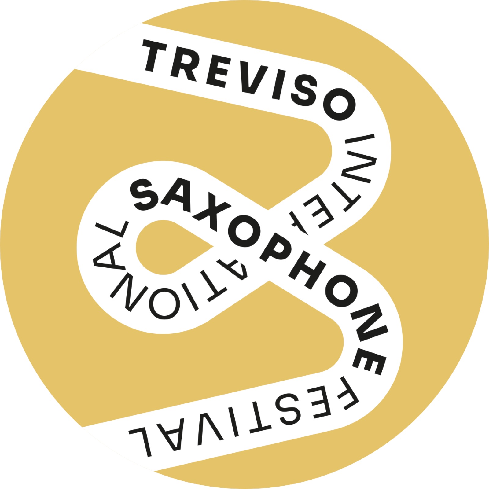 Il logo della 3ª edizione, 2024: il nastro con il nome del festival disegna un 3 dentro un cerchio giallo