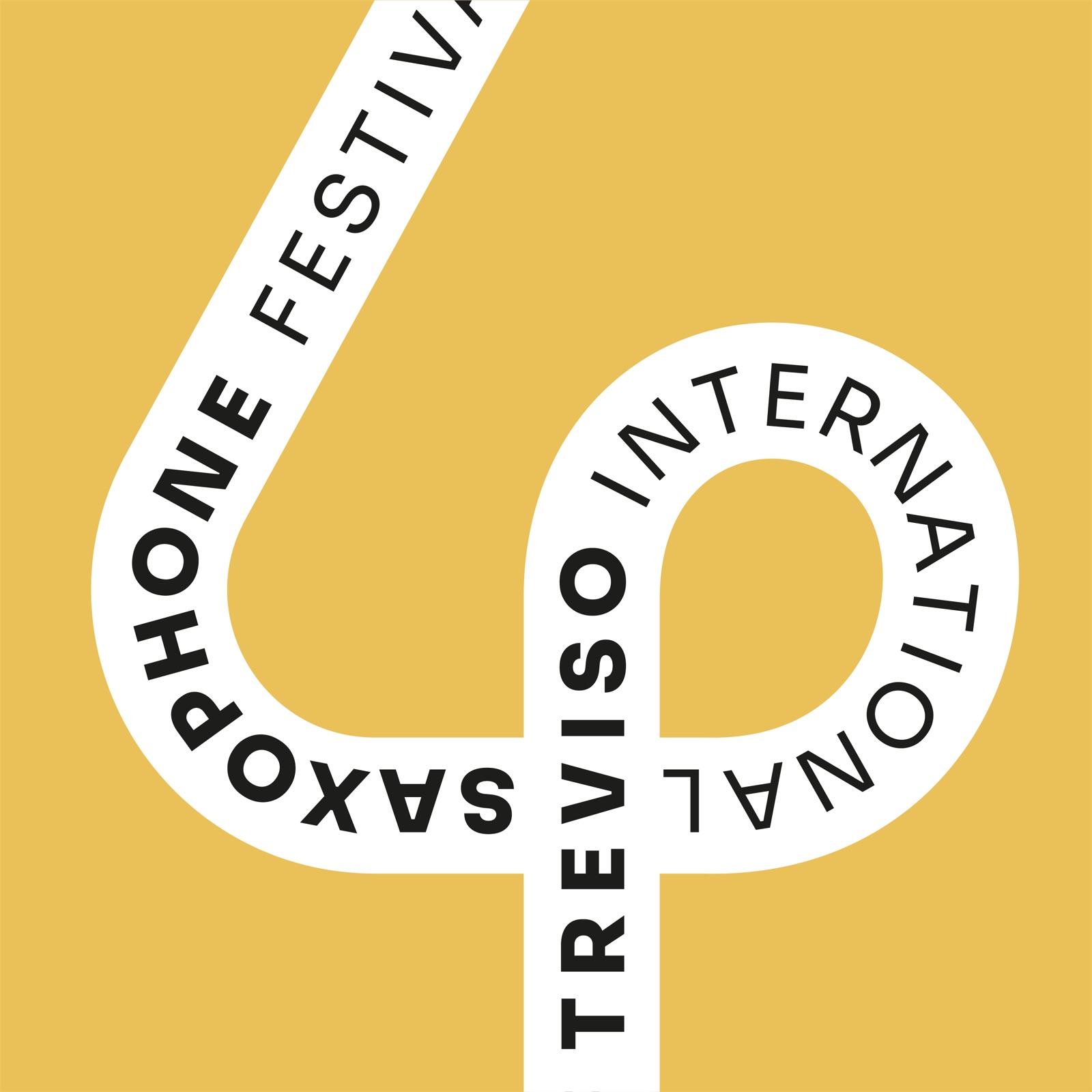 Il logo della 4ª edizione, 2025: il nastro disegna un 4 su fondo giallo