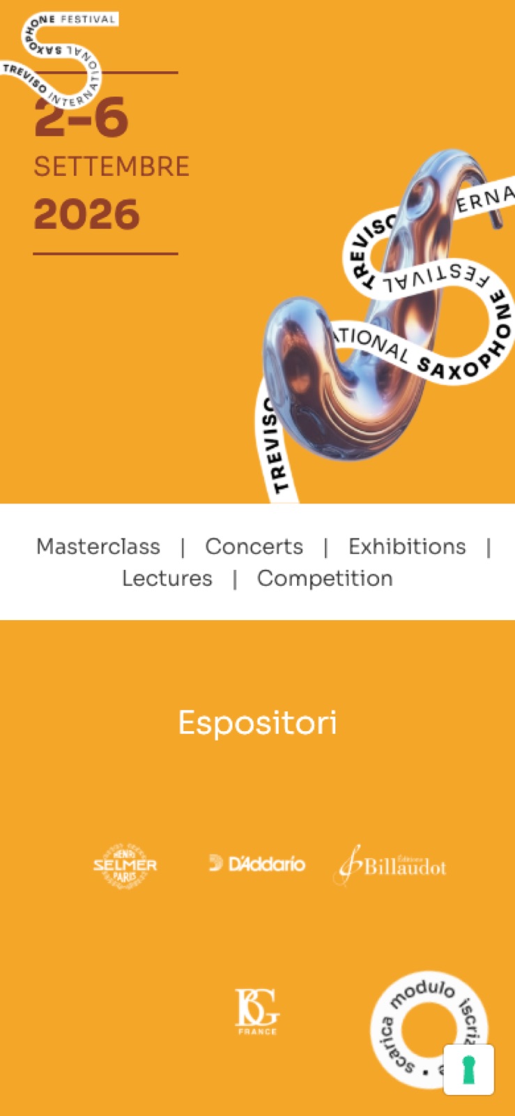 Il sito 2026 sul telefono: date, visual ed espositori