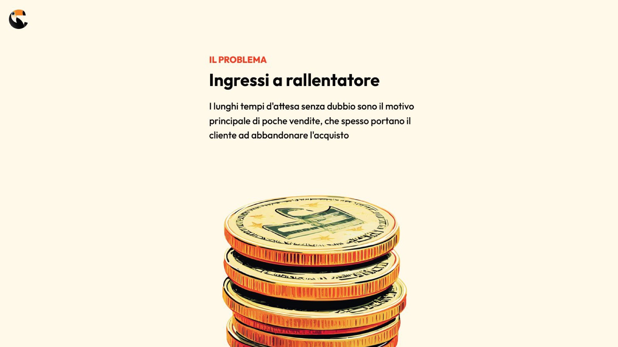 Pagina della presentazione: il problema degli ingressi rallentati dalle code