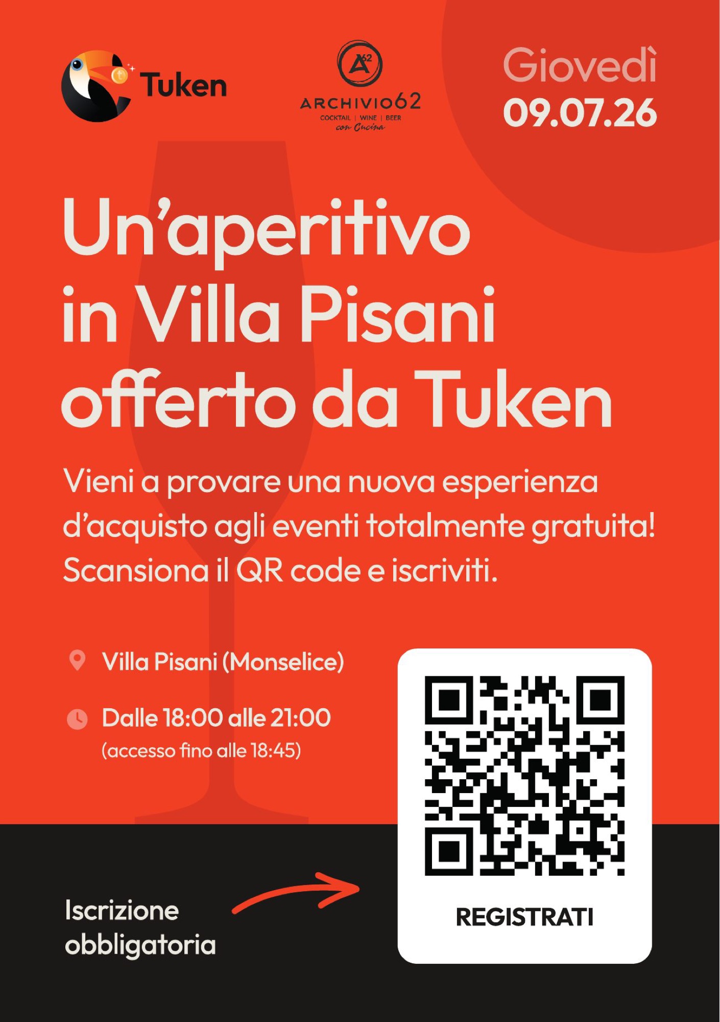 Seconda versione del flyer dell’evento demo