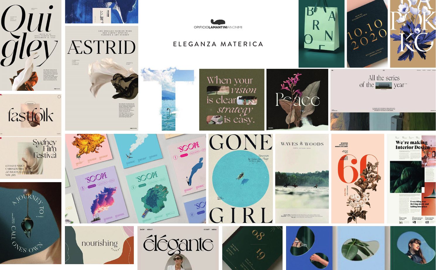 Moodboard Unet: eleganza materica