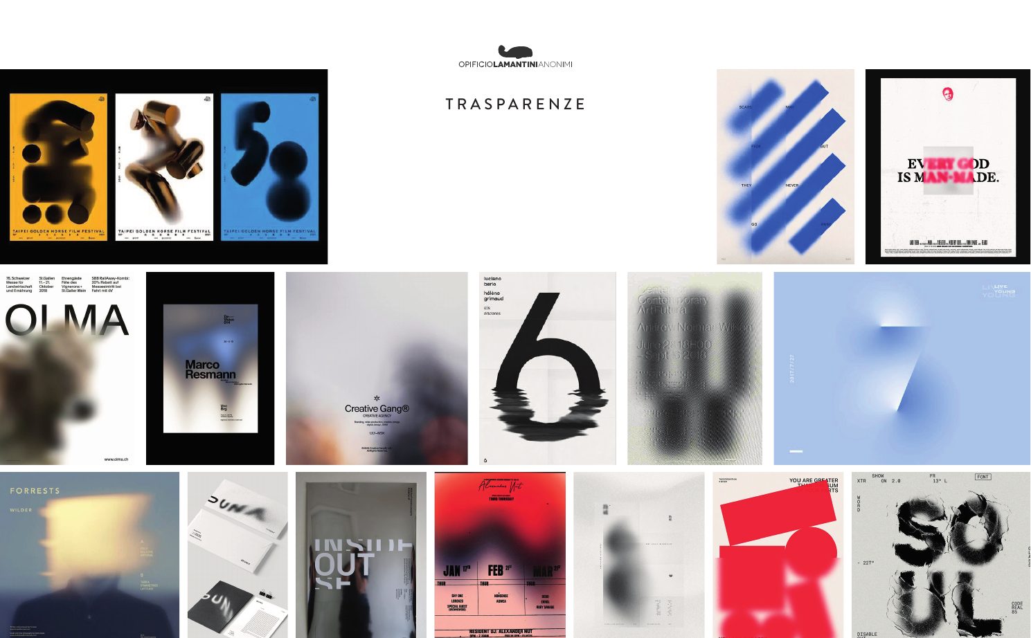Moodboard Unet: trasparenze