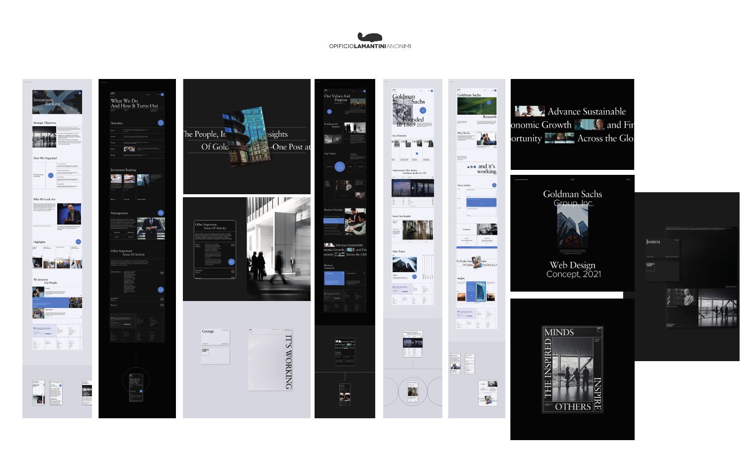 Moodboard Unet: siti web