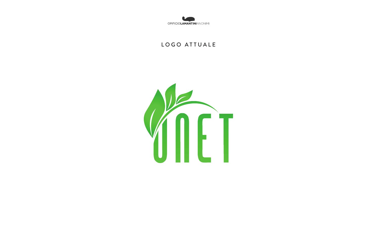 Il logo Unet prima del restyling